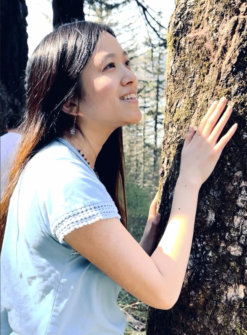Leilany Rose connecting with nature